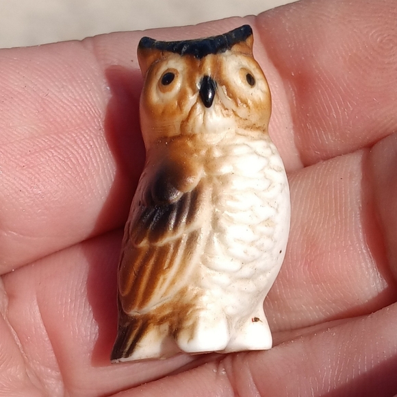 Vintage Hagen Renaker Porcelain Owl Figurine Miniature - Picture 1 of 5